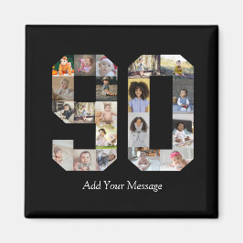 Nummer 90 Fotocollage Magneet