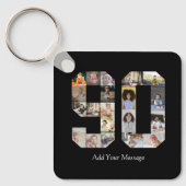 Nummer 90 Fotocollage Sleutelhanger (Voorkant)