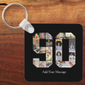 Nummer 90 Fotocollage Sleutelhanger (Voorkant)