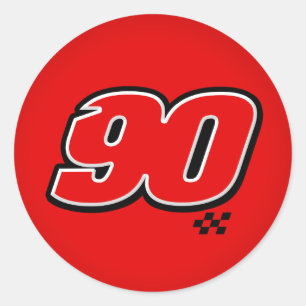 Nummer 90 - Sticker