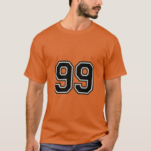 Nummer 99 Varsity Sport Jersey 99ste Verjaardag T-shirt