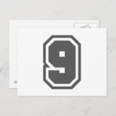 Nummer 9 briefkaart (Voorkant / Achterkant)
