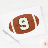 Nummer 9 Football Sticker (Envelop)