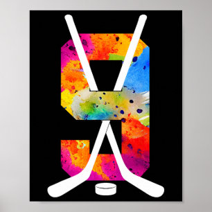 Nummer 9 Jaar IJshockey 9e Verjaardag (1) Poster