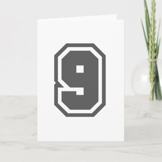 Nummer 9 kaart (Voorkant)