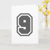 Nummer 9 kaart (Gele Bloem)