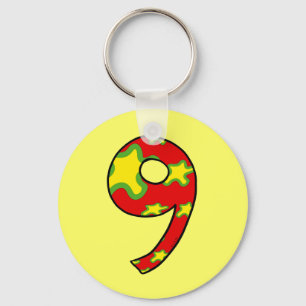 Nummer 9 sleutelhanger