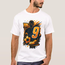 Nummer 9 Sport Energie T-shirt – Basketbal & Voetb