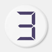 Nummer - drie - 3 magneet (Voorkant)