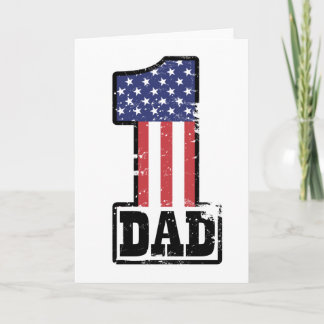 Nummer Één Amerikaanse Papa Kaart