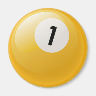 NUMMER ÉÉN BILLIARDS BALL MAGNEET