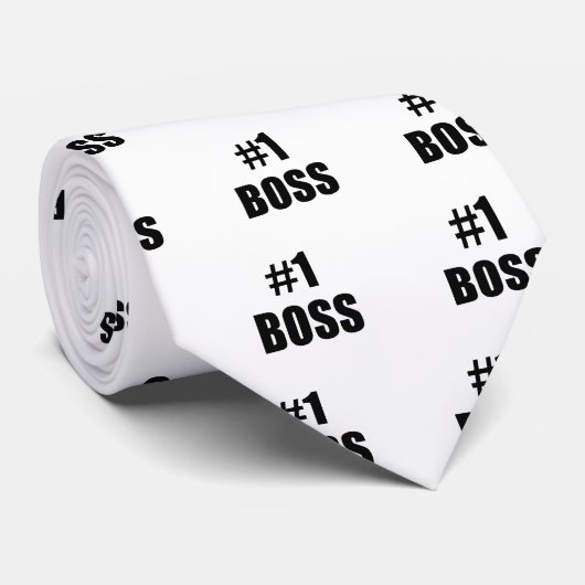 Nummer één bord stropdas (Opgerold)