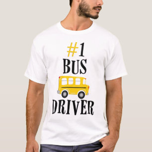 Nummer één busstuurprogramma t-shirt