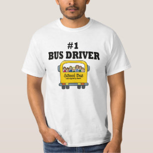 Nummer één busstuurprogramma t-shirt