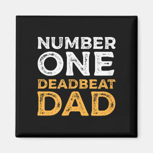 Nummer één deadbeat pa per Quote Gag Humor Graph Magneet