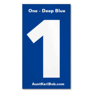 Nummer één Deep Blue Visitekaartje Magnet Magnetisch Visitekaartje