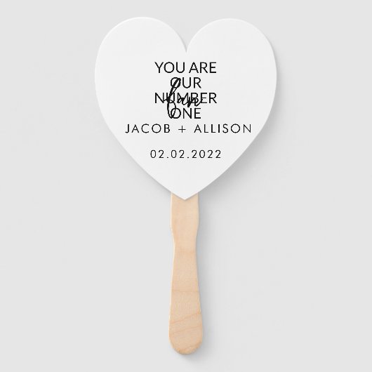 Nummer één fan handwaaier (Achterkant)