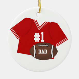 Nummer één Football Pap Ornament