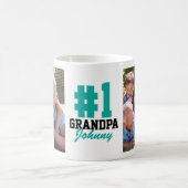 Nummer één foto-Vaderdag van opa 2 Koffiemok (Center)