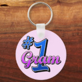 Nummer één gram sleutelhanger (Voorkant)