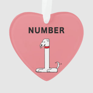 Nummer één hond ornament
