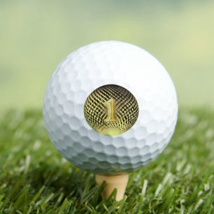 Nummer één Kampioen Gouden medaille Golfballen