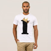 nummer één kroon op shirt (Voorkant volledig)