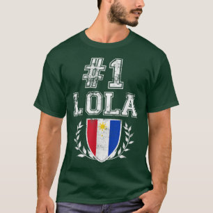 Nummer één Lola Filipino grootmoeder T-shirt