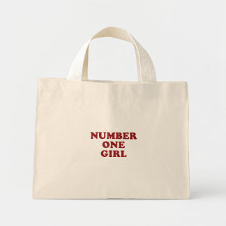 Nummer één meisje tote bag