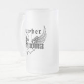 Nummer één Mok met grootglas (Voorkant links)