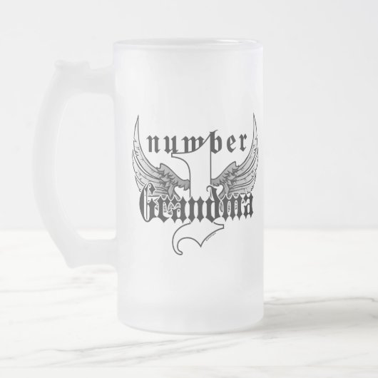 Nummer één Mok met grootglas (Links)