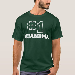 Nummer één oma nr. 1 oma vrouwen moeders t-shirt