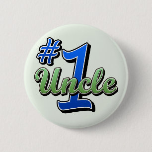 Nummer één oom ronde button 5,7 cm
