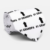 Nummer één opa stropdas (Opgerold)