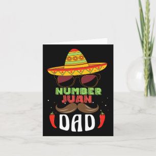 Nummer een Pap Mexicaanse Vaders Dag Grappig Padre Kaart