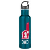 Nummer één pap Sports Fan Fathers Day Waterfles (Voorkant)