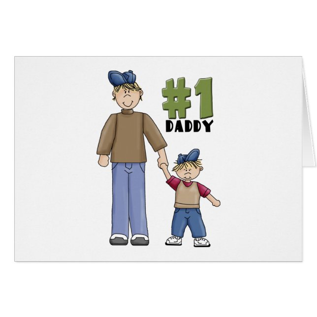 Nummer één papa Blond Boy (Voorkant Horizontaal)