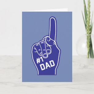 Nummer één Papa Sportieve Vaderdag Kaart