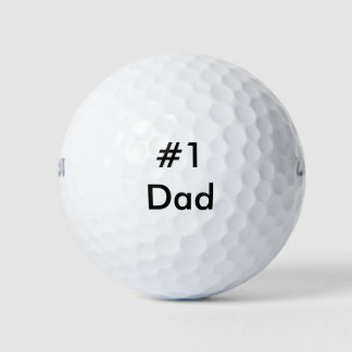 Nummer Een Papa Vaderdag Cadeau Golfballen