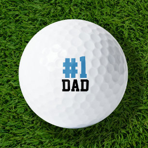 Nummer Een Papa Vaderdag Cadeau Golfballen
