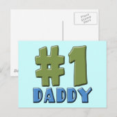 Nummer één pappa-product briefkaart (Voorkant / Achterkant)