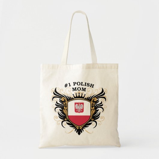 Nummer één Poolse moeder Tote Bag (Voorkant)