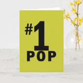 Nummer één Pop producten Kaart (Gele Bloem)