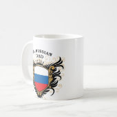 Nummer één Russische vader Koffiemok (Voorkant links)