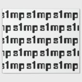 Nummer één Simp Cadeaupapier (Vlak)