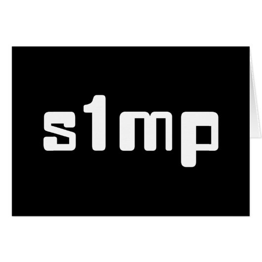 Nummer één SIMP-Kaart (Voorkant Horizontaal)