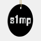 Nummer één Simp Keramisch Ornament (Rechts)