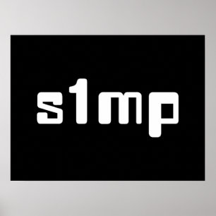 Nummer één Simp-Poster Poster