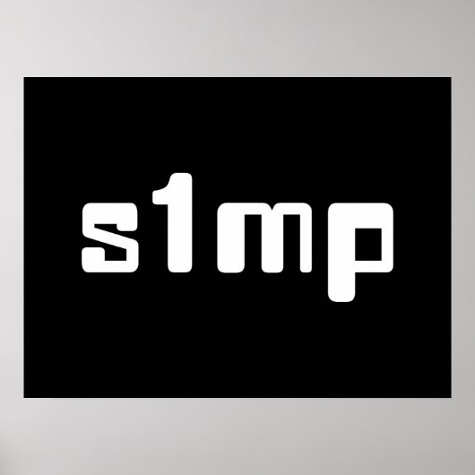 Nummer één Simp-Poster Poster (Voorkant)