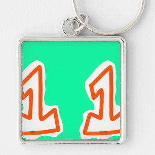 nummer één sleutelketen sleutelhanger